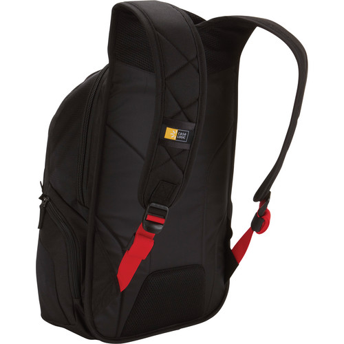 Case Logic 16" Laptop Backpack (Black with Red Straps)