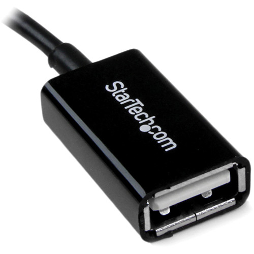StarTech Micro USB Male to USB OTG Host Adapter Female (5")