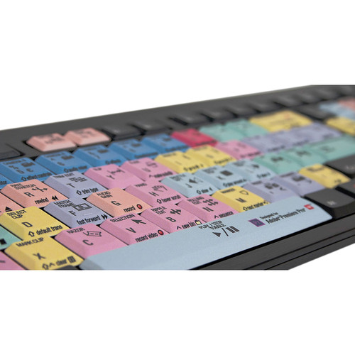 LogicKeyboard Adobe Premiere Pro CC Nero Slimline Wired Keyboard (American English)