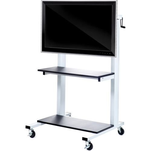 Luxor CLCD Crank-Adjustable Flat Panel TV Cart
