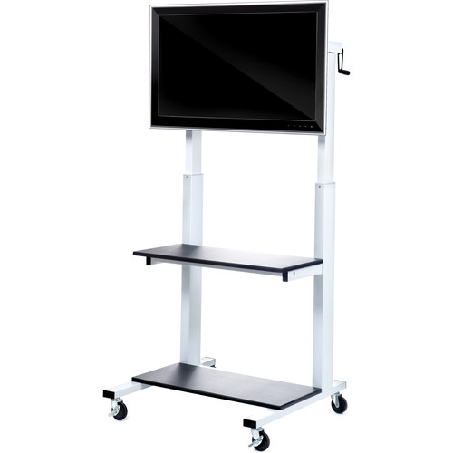 Luxor CLCD Crank-Adjustable Flat Panel TV Cart