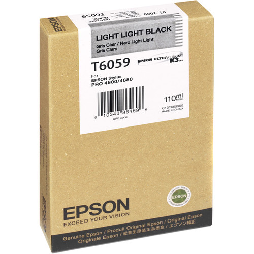 Epson UltraChrome K3 Light Light Black Ink Cartridge (110 ml)
