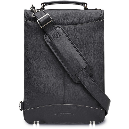 MacCase Premium Leather Briefcase (Black)