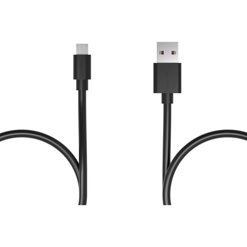 Sabrent USB 2.0 Type-A Male to Micro-B Male Cable (3', Black, 6-Pack)
