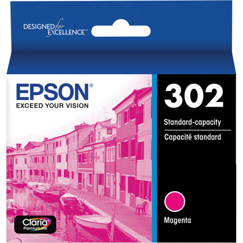 Epson Claria Premium 302 Standard-Capacity Ink Cartridge (Magenta)