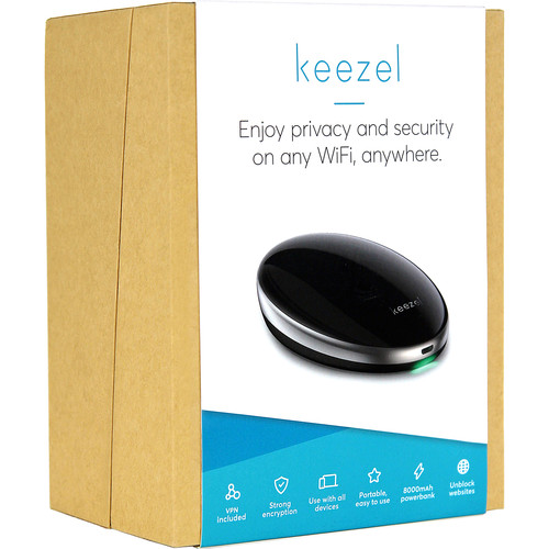 keezel Portable VPN Security Device (Lifetime Premium Service Plan)