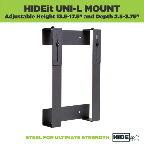 HIDEit Mounts Adjustable Wall Mount for Large Device (Black)