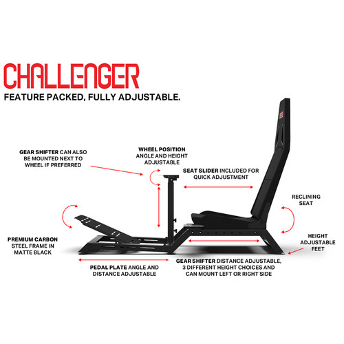 Next Level Racing Challenger Simulator Cockpit
