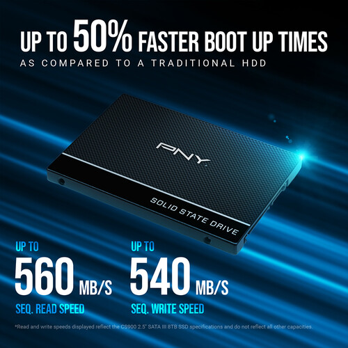 PNY Technologies 500GB CS900 SATA III 2.5" Internal SSD