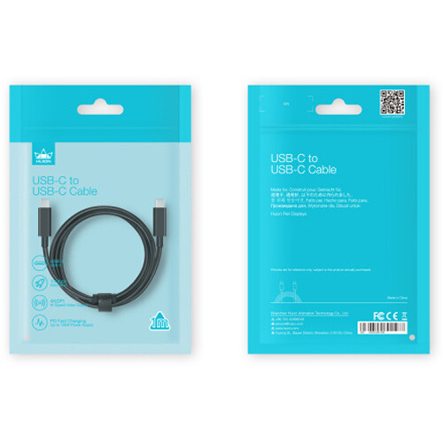 Huion USB 3.1 Gen 2 Type-C Male to USB Type-C Male Cable (3.2')