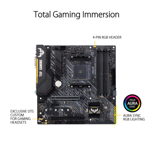 ASUS TUF Gaming B450M-Plus II AM4 Micro-ATX Gaming Motherboard