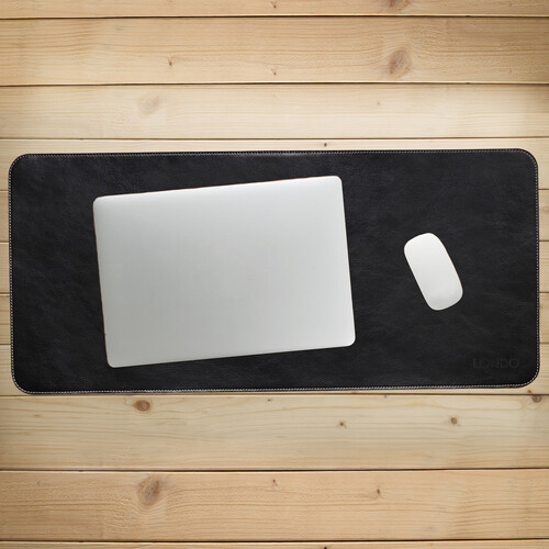Londo Genuine Leather Extended Mouse Pad (Black)