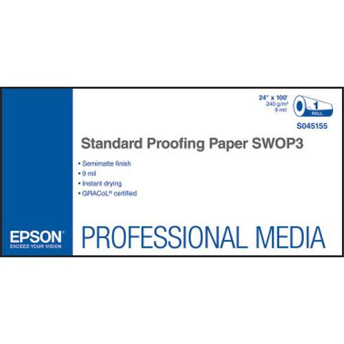 Epson Standard Proofing SWOP3 Semimatte Inkjet Paper (24" x 100' Roll)