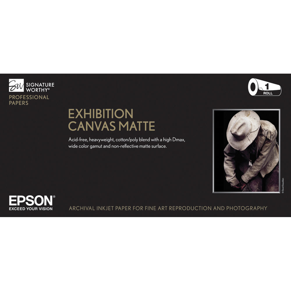 Epson Exhibition Canvas Matte Archival Inkjet Paper (13" x 20' Roll)