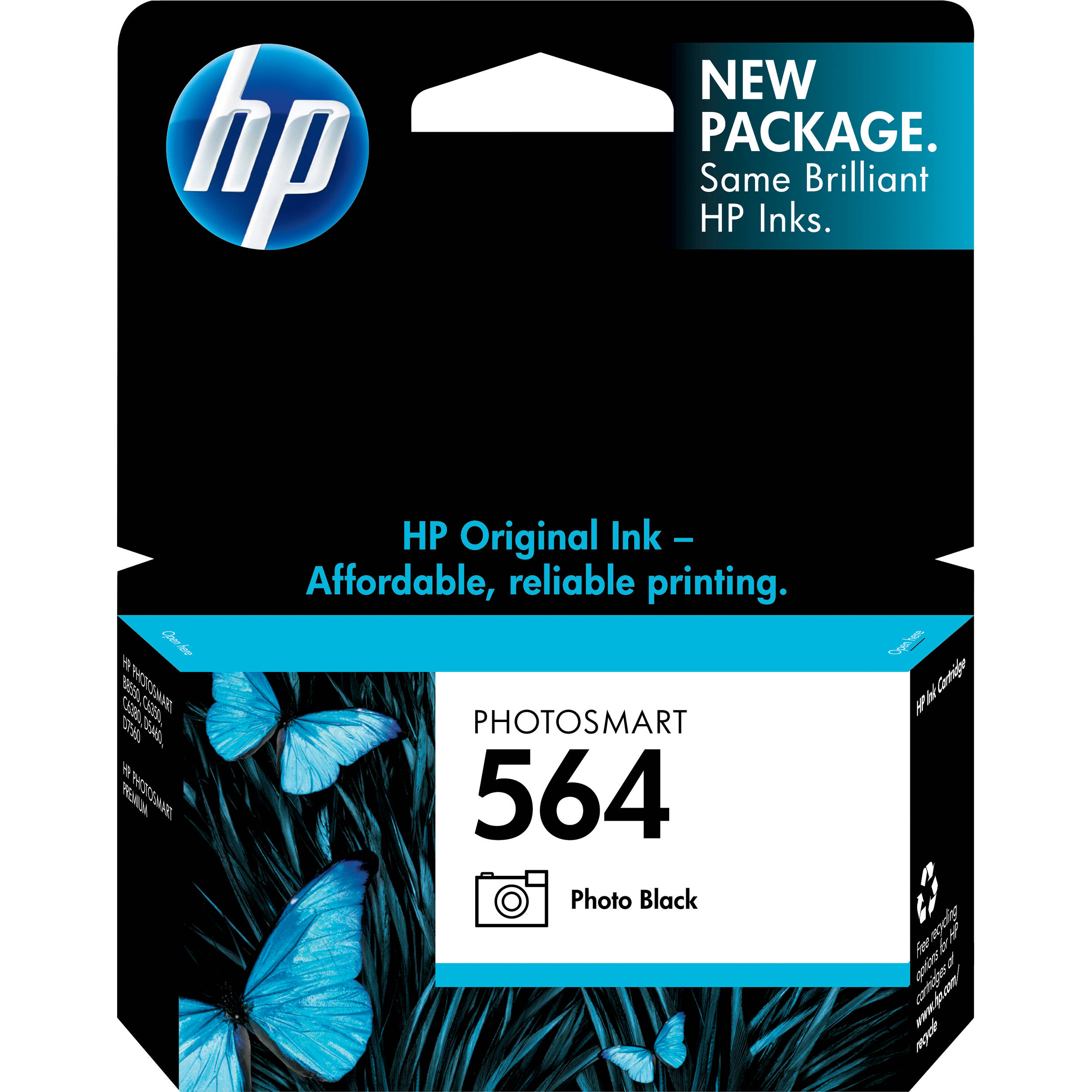 HP 564 Standard-Capacity Photo Black Ink Cartridge
