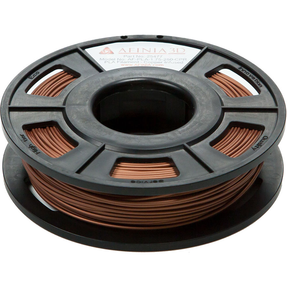 Afinia 1.75mm Specialty PLA Filament for H-Series 3D Printers (Infused Copper, 300g)