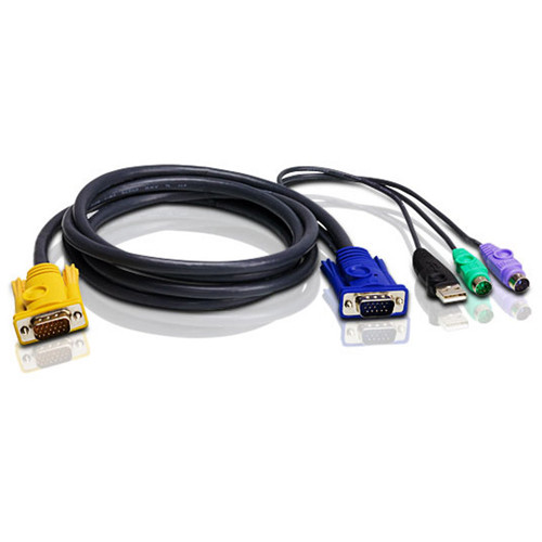 ATEN 2L-5203UP PS/2 USB KVM Cable (10')