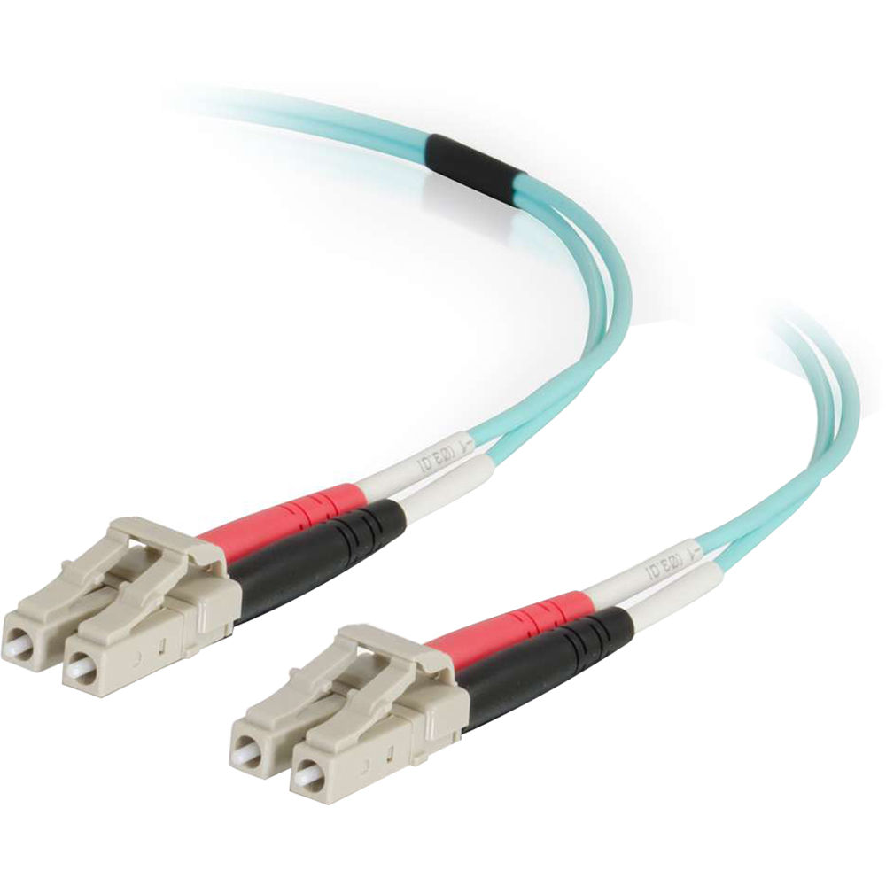 C2G 50/125 LC Male to LC Male Multimode Fiber Optic OM4 Cable (6.6')