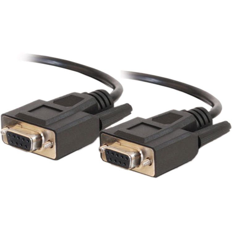 C2G DB9 Female to DB9 Female RS-232 Serial Cable (3', Black)