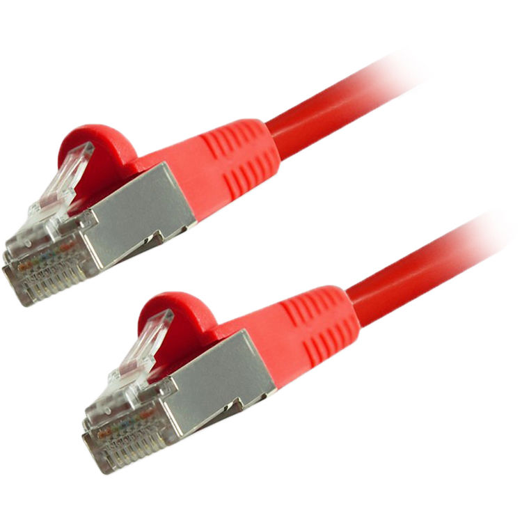 Comprehensive Cat 6 Snagless Shielded Ethernet Cable (5', Red)