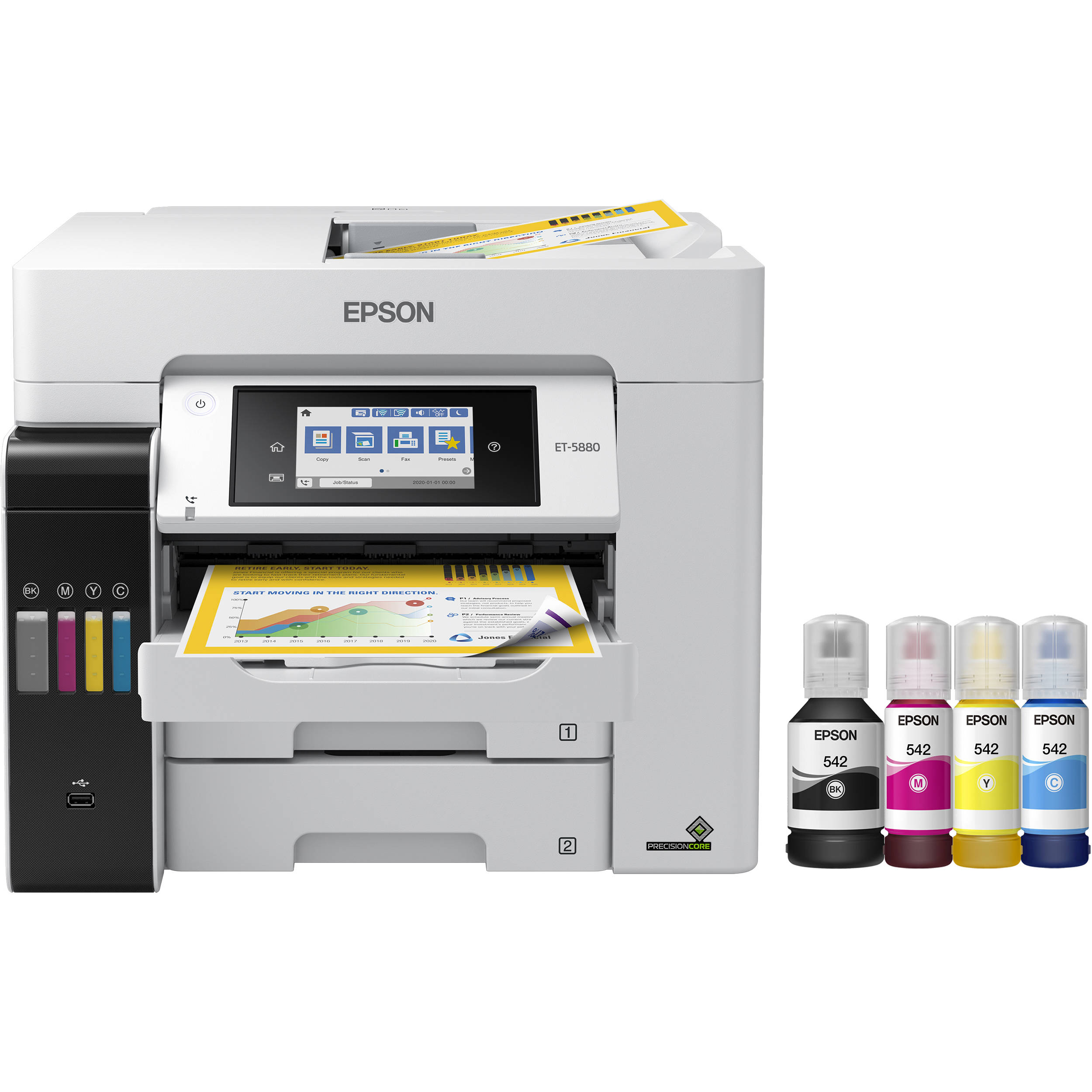 Epson EcoTank Pro ET-5880 All-in-One Cartridge-Free Supertank Printer with PCL Support