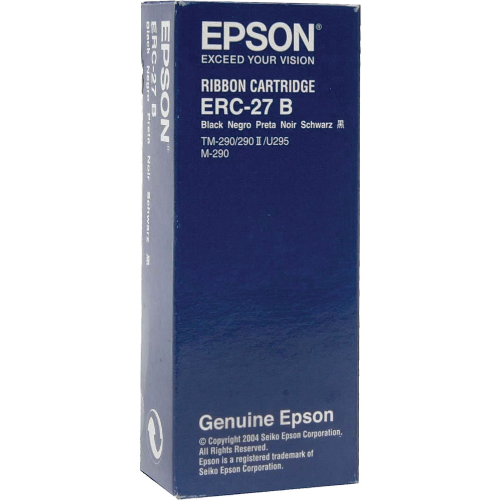 Epson ERC-27B Black Fabric Ribbon Cartridge for M-290 & TM-U295