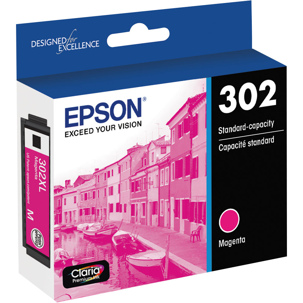 Epson Claria Premium 302 Standard-Capacity Ink Cartridge (Magenta)