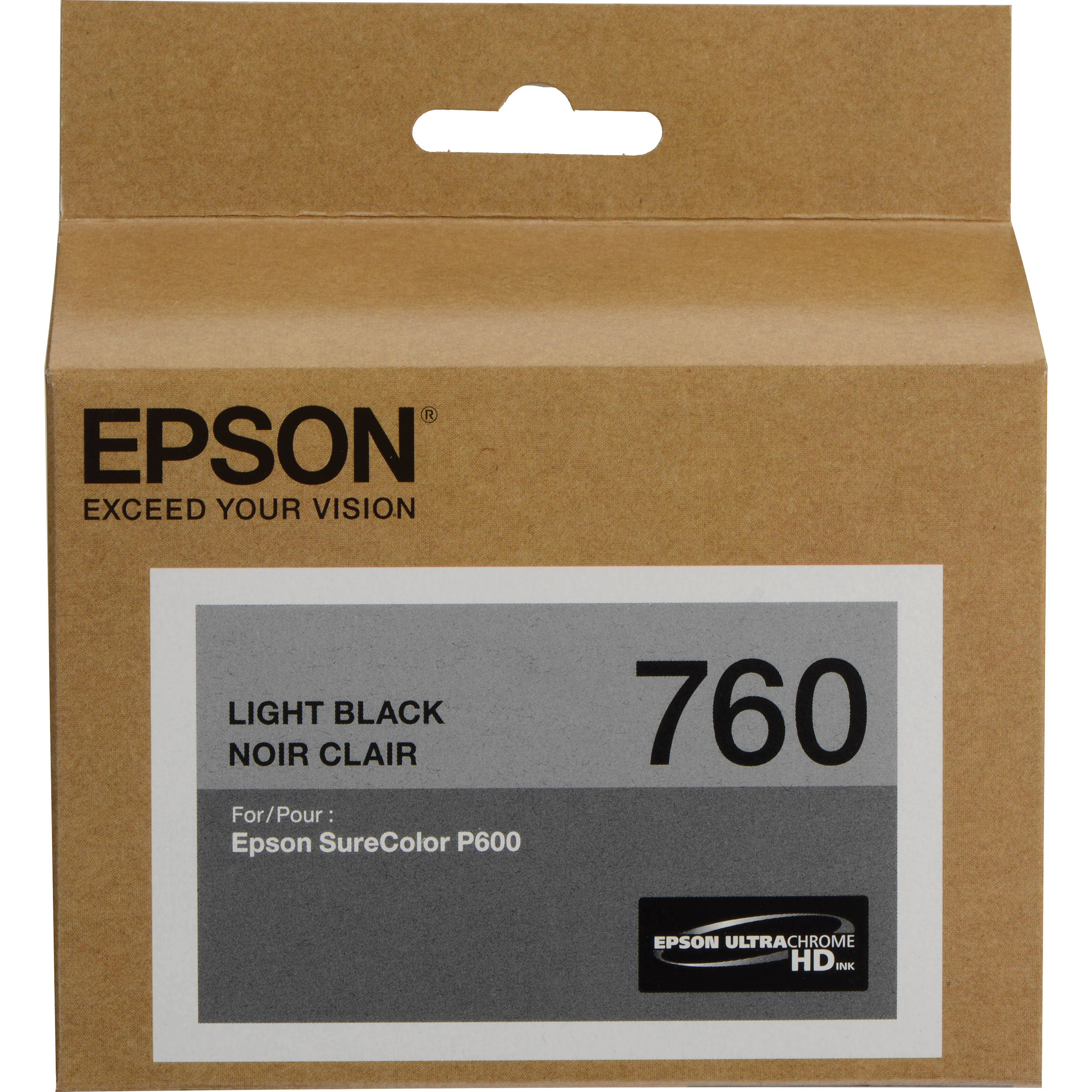 Epson T760 Light Black Ultrachrome HD Ink Cartridge
