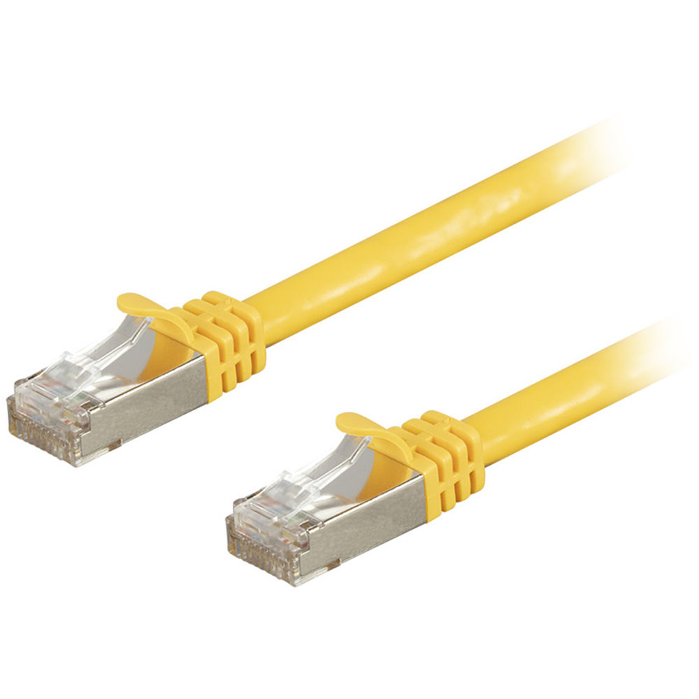 Monoprice Entegrade Cat7 S/FTP Double-Shielded Ethernet Patch Cable (3', Yellow)