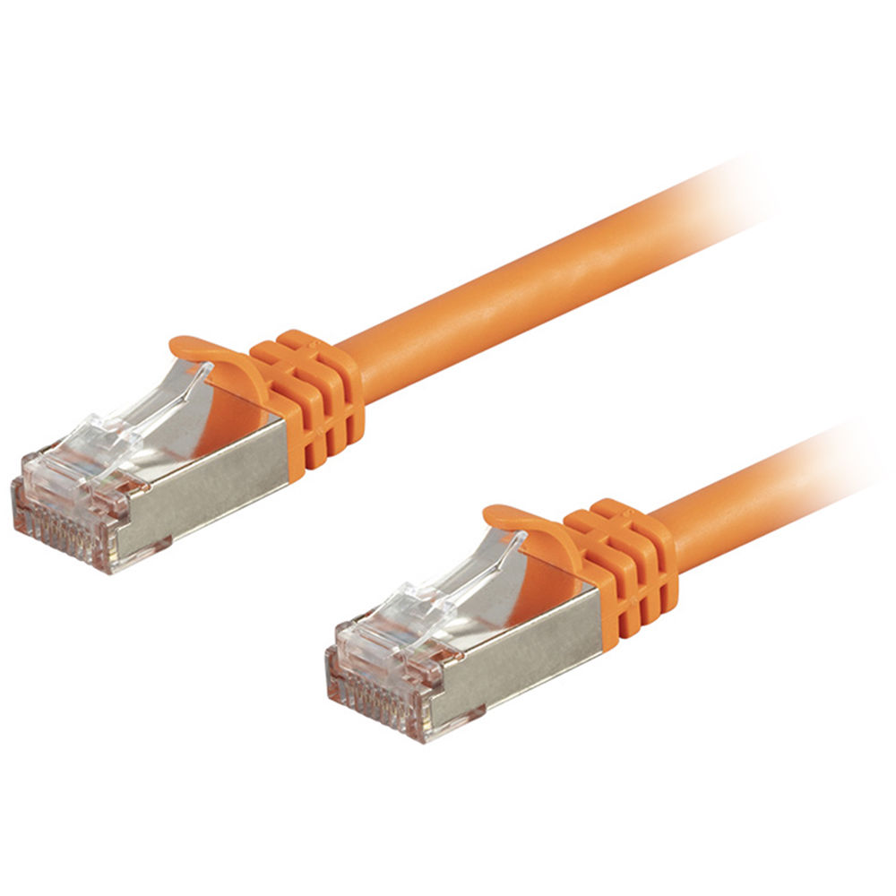 Monoprice Entegrade Cat7 S/FTP Double-Shielded Ethernet Patch Cable (5', Orange)