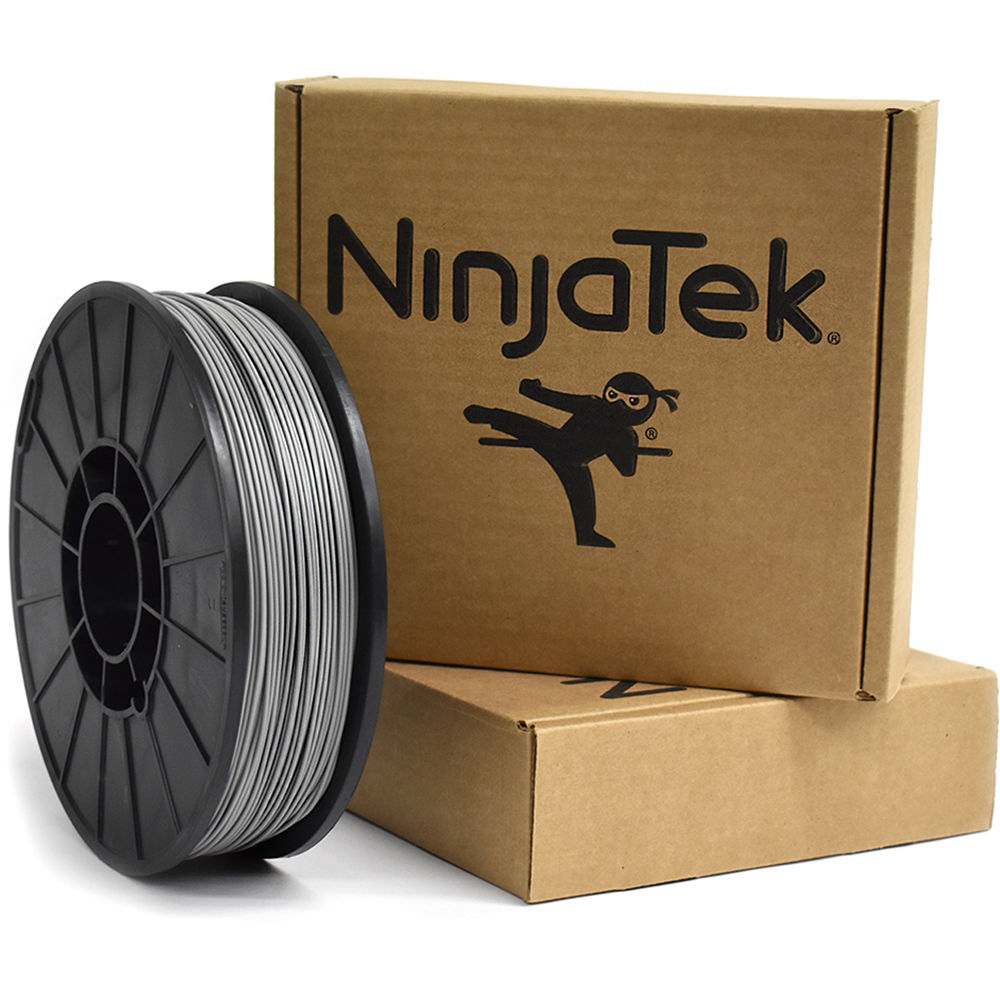 NinjaTek Armadillo 1.75mm 75D TPU Nylon Alternative Filament (1kg, Steel)