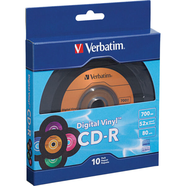 Verbatim Digital Vinyl CD-R 700MB/80 Minutes Disc (Pack of 10)
