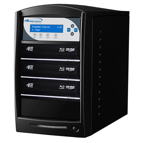 Vinpower Digital SharkBluCP Blu-ray/DVD/CD Tower Duplicator with Multi-File Copy Protection (HDD to 3-Target)